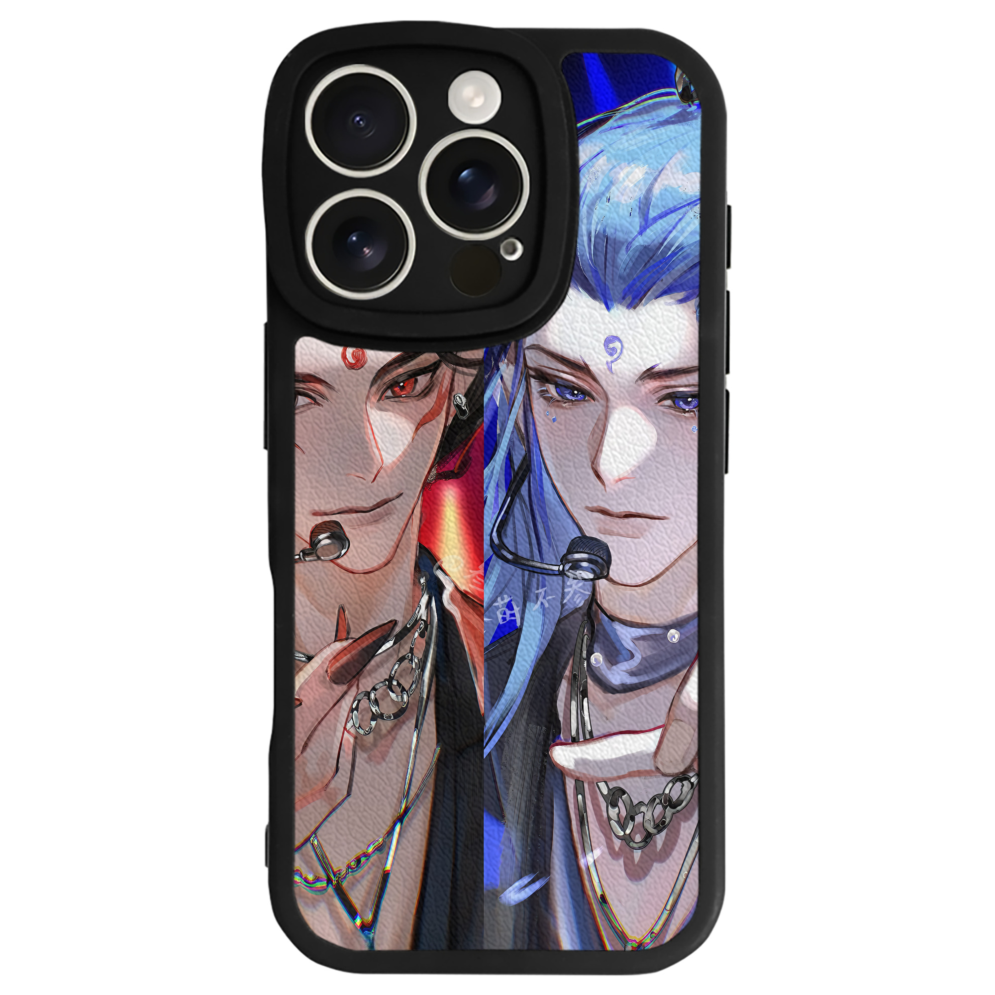 （画像用） Ne Zha 2 ナタ 魔童の大暴れ 【iPhone 16シリーズ対応】シリコンスマホケース（レザー調） 材質：シリコン
